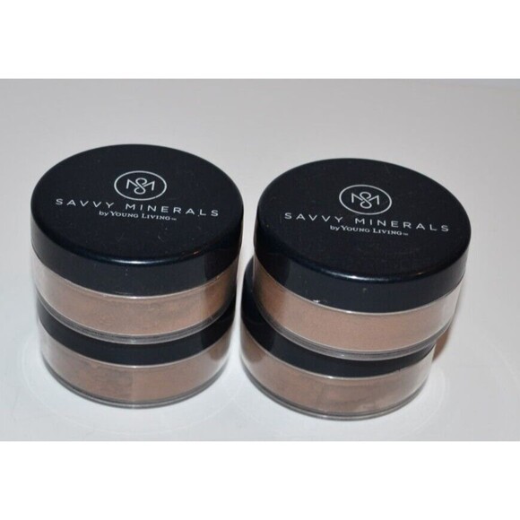 Young Living Savvy Minerals Foundation Shade Dark #4  20861 4pc set  NEW - Picture 2 of 6